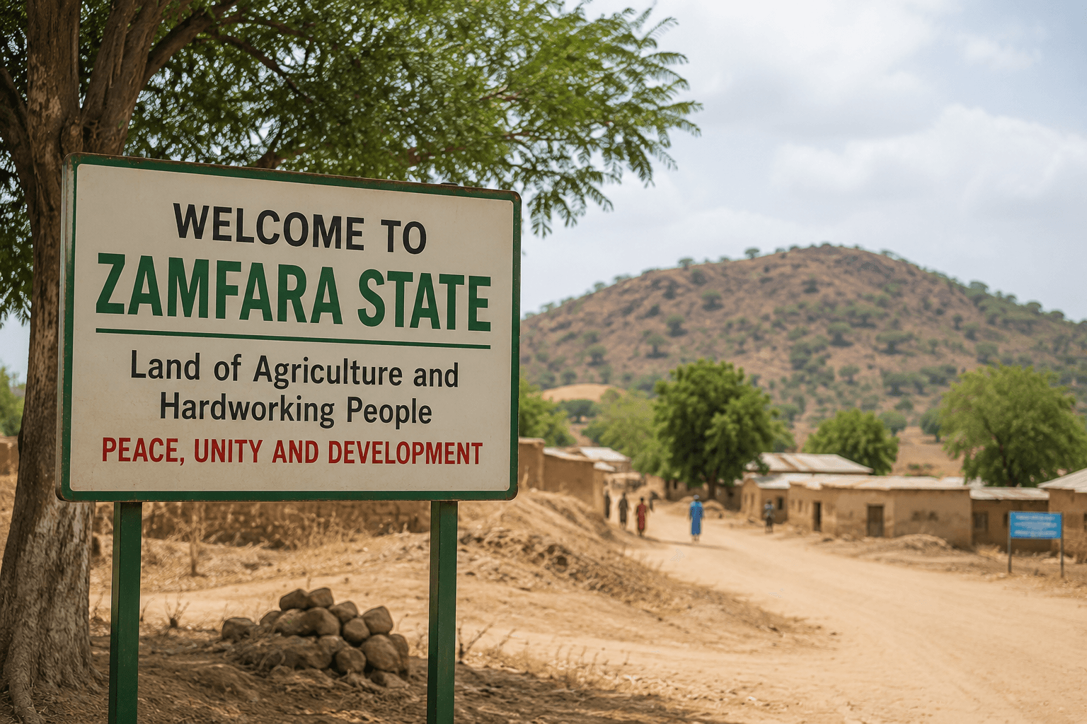 Rural farming community in Zamfara State, Nigeria, illustrating the communities affected by persistent insecurity in the region.