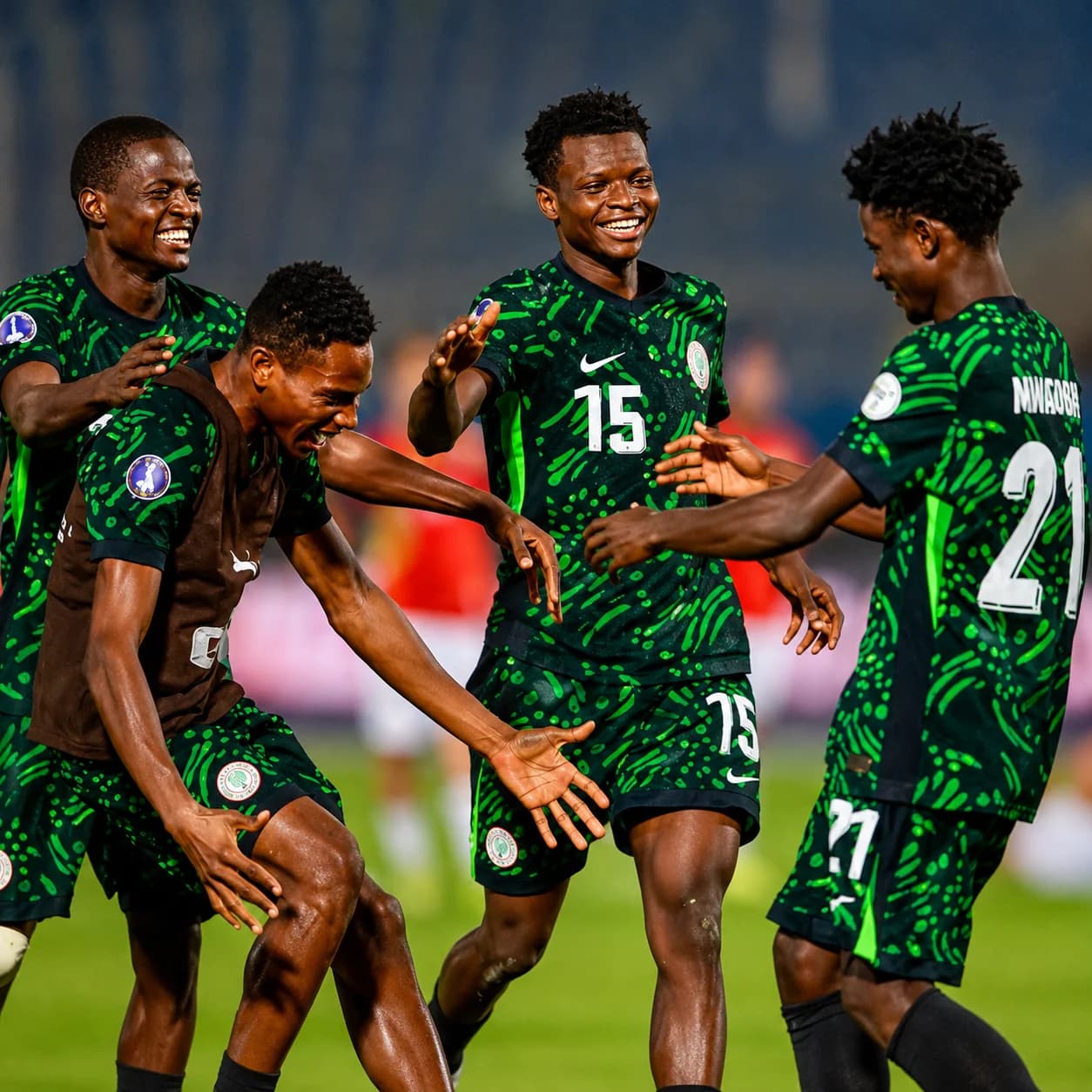 Alt Text: Nigeria's Flying Eagles preparing for their WAFU B U20 final against Burkina Faso in Ivory Coast.