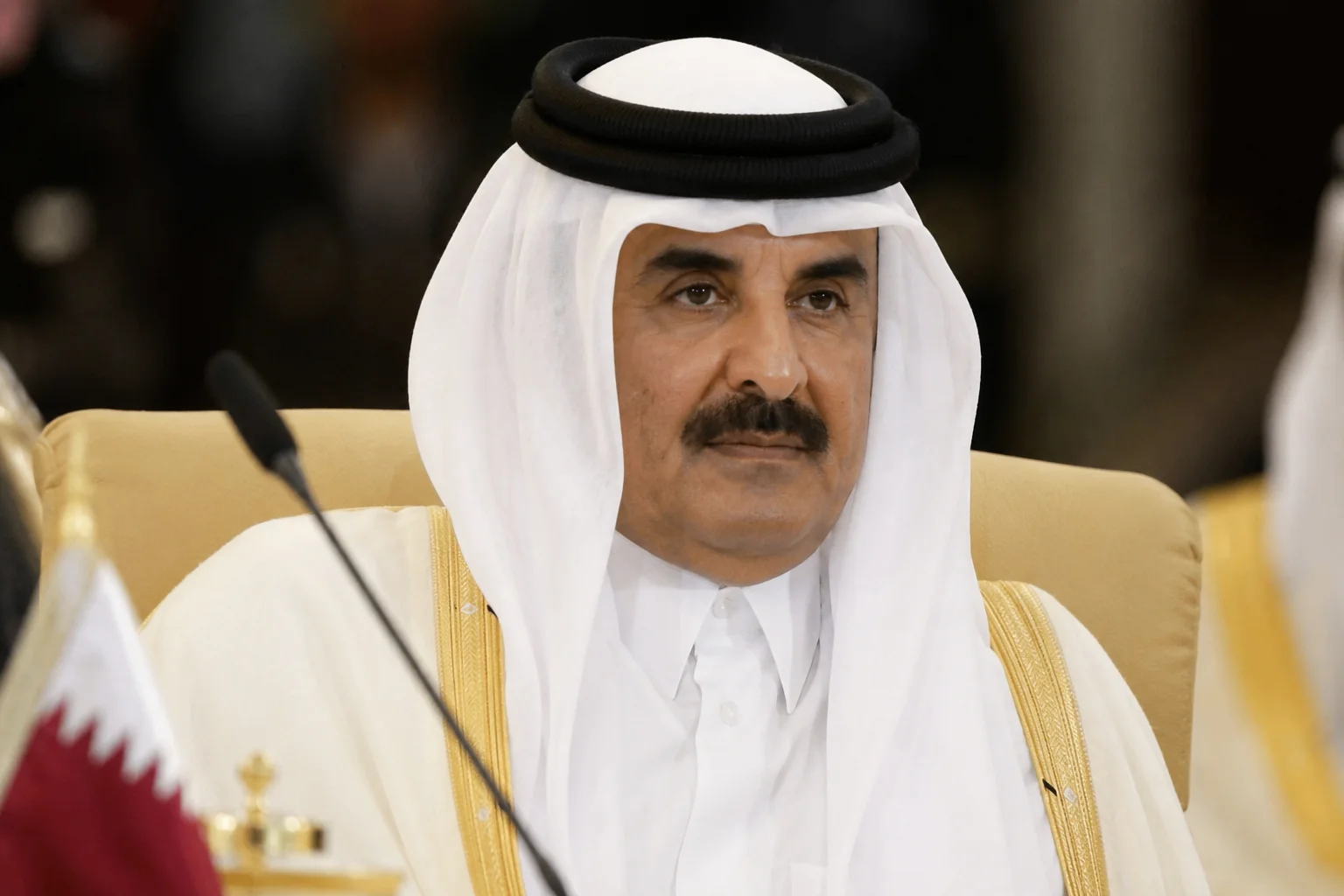 Former Qatari Emir Sheikh Hamad bin Khalifa Al Thani during his years in office after transforming Qatar into a major global economic and diplomatic power.