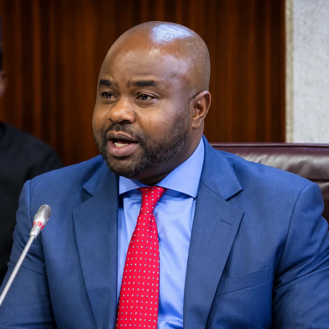 Nigeria Revenue Service Chairman Zacch Adedeji speaking during a live television interview about Tinubu's economic reforms.