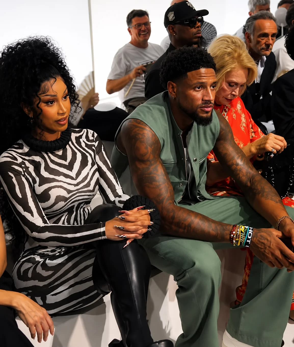 Cardi B and Super Eagles goalkeeper Maduka Okoye during a recent public appearance that sparked widespread dating speculation.