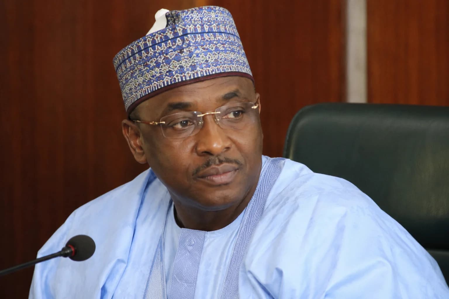 Former Code of Conduct Tribunal Chairman Danladi Umar appearing in connection with corruption charges before an FCT High Court, after the court ordered his remand at Kuje Correctional Centre.