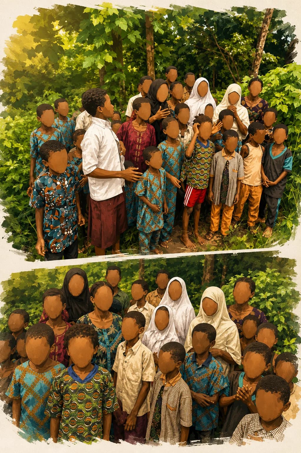 Nigerian soldiers and security personnel coordinating an intelligence-led operation that led to the rescue of abducted Oyo schoolchildren and teachers after 56 days in captivity.
