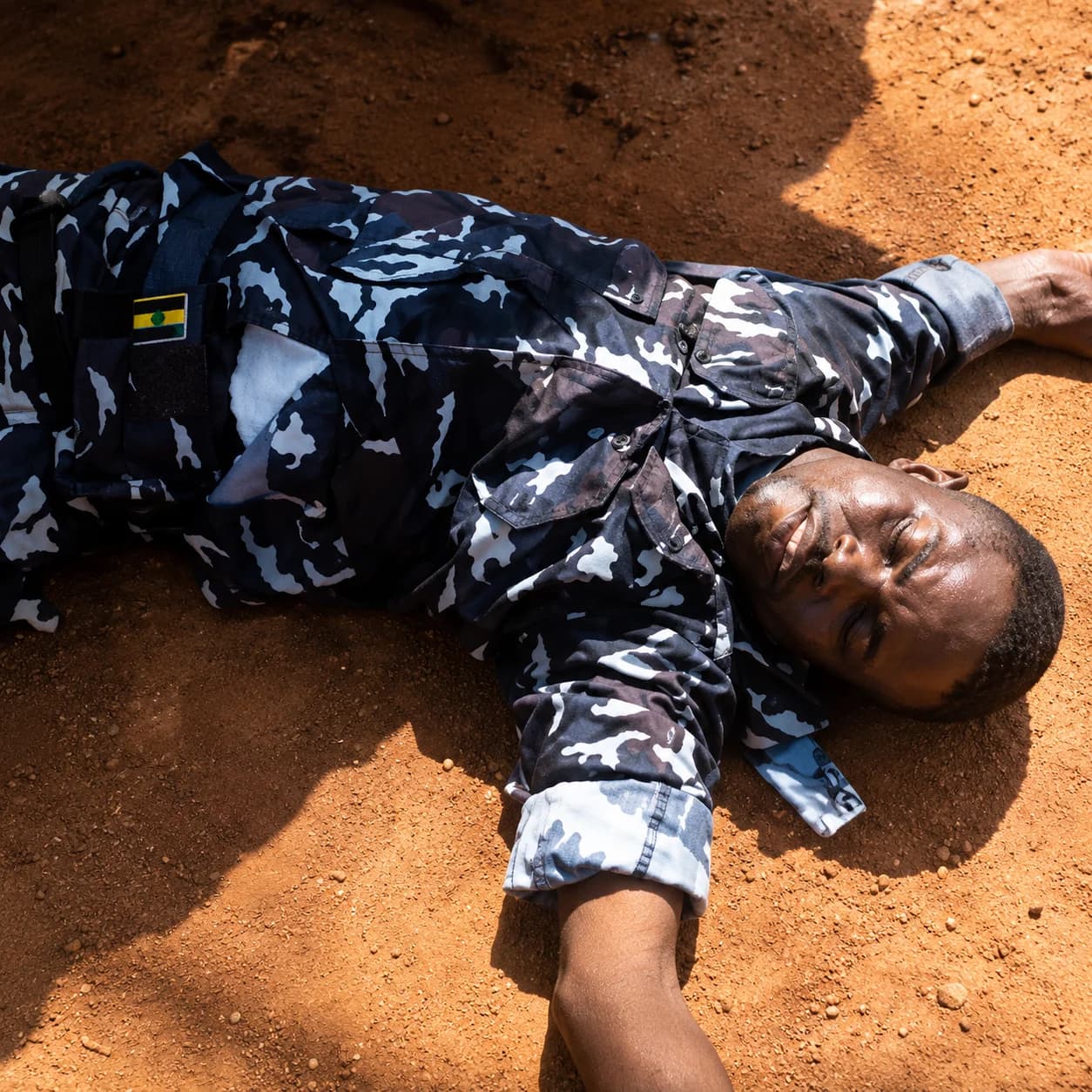 Ekiti police sergeant captured in a viral video behaving erratically before his dismissal from the Nigeria Police Force.