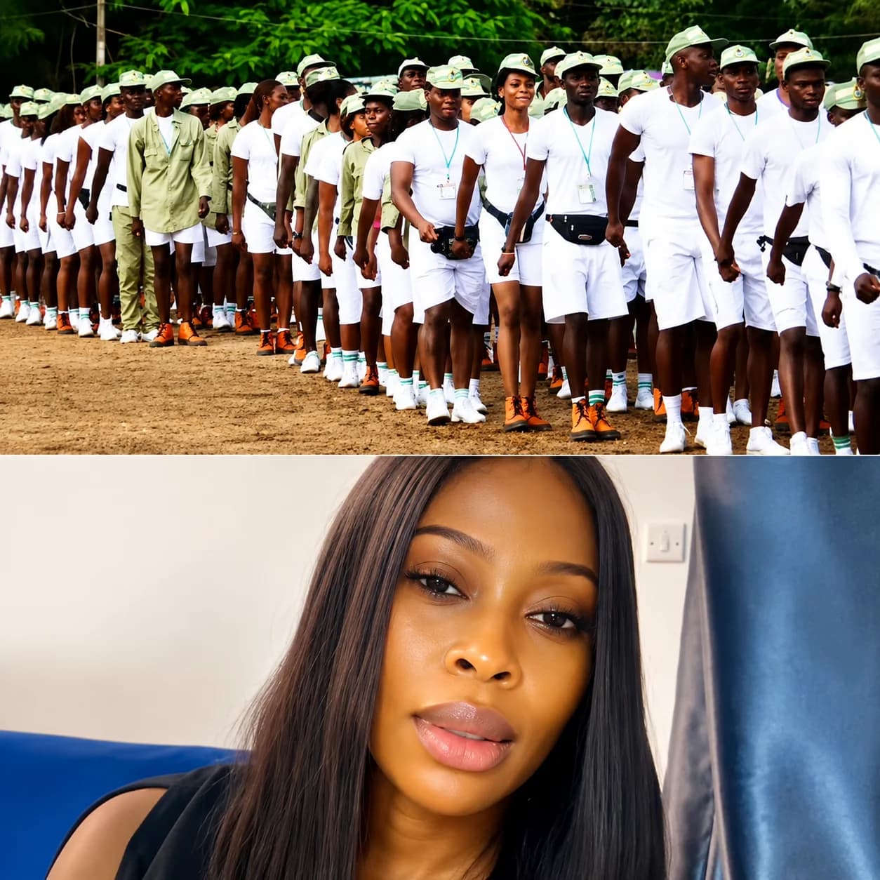 Nigerian woman who says AI-generated images falsely implicated her in a 2022 NYSC camp scandal.