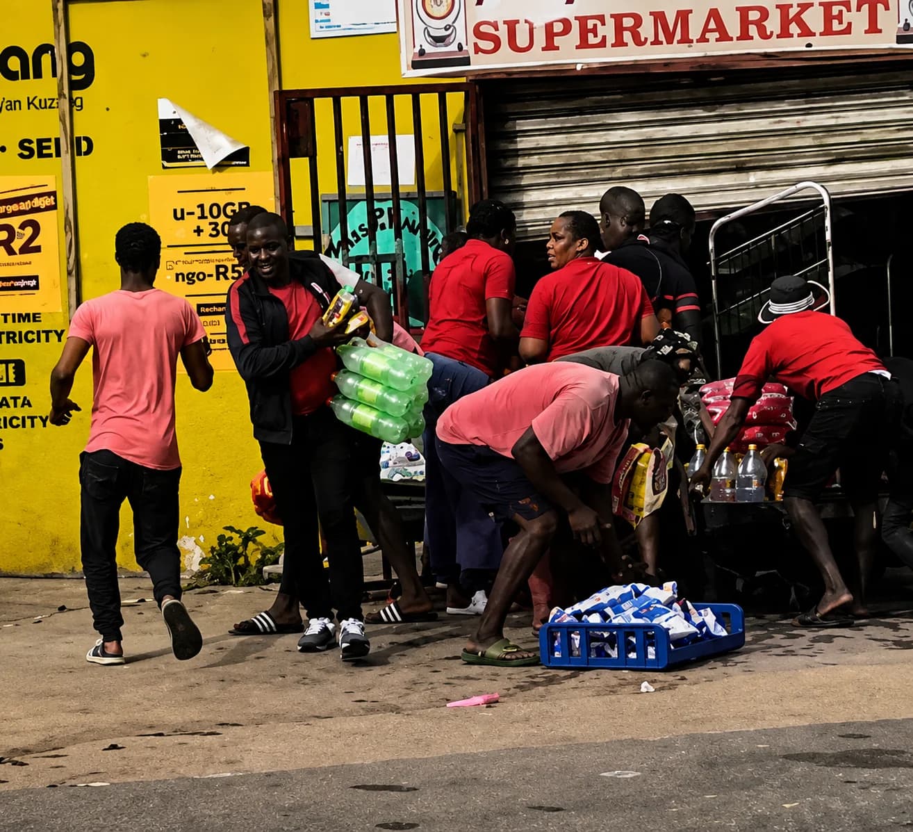 A looted foreign-owned shop in Durban following anti-immigration protests and unrest in South Africa.