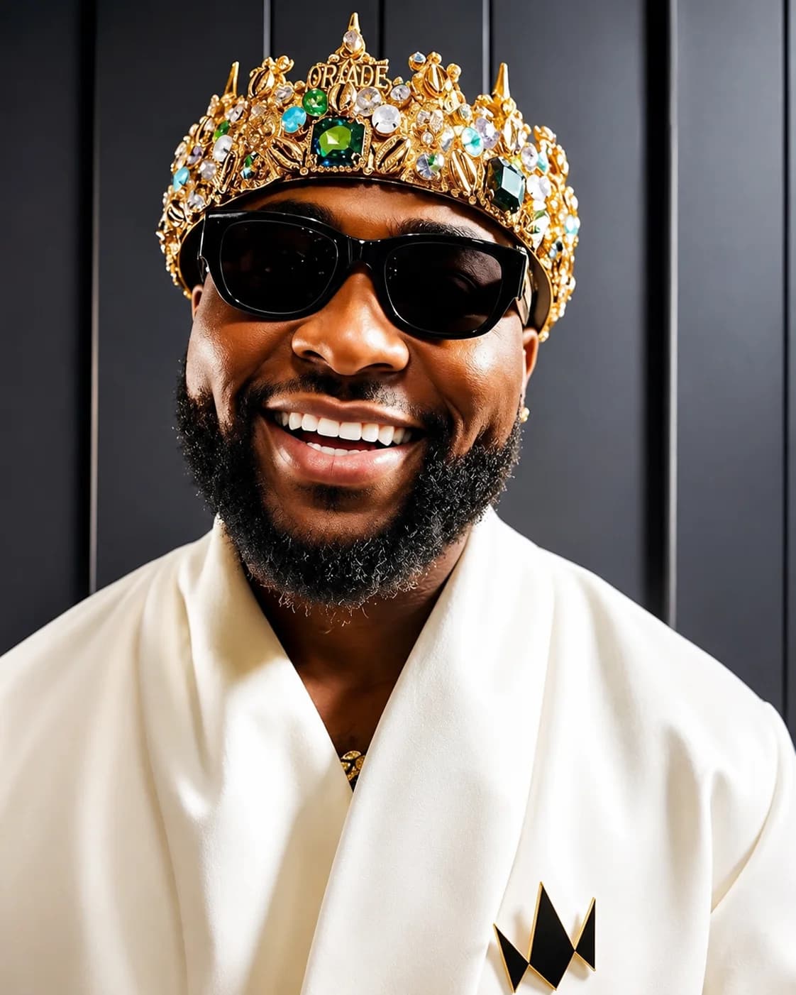 Nigerian Afrobeats superstar Davido posing during the release of his sixth studio album Oriadé.