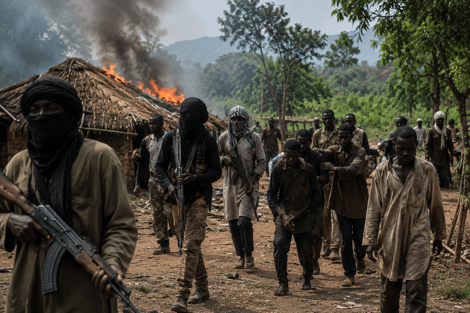 Armed bandits reportedly kill at least nine farmers and abduct several others in an attack on a farming community near Kakangi village in Birnin Gwari, Kaduna State, Nigeria.