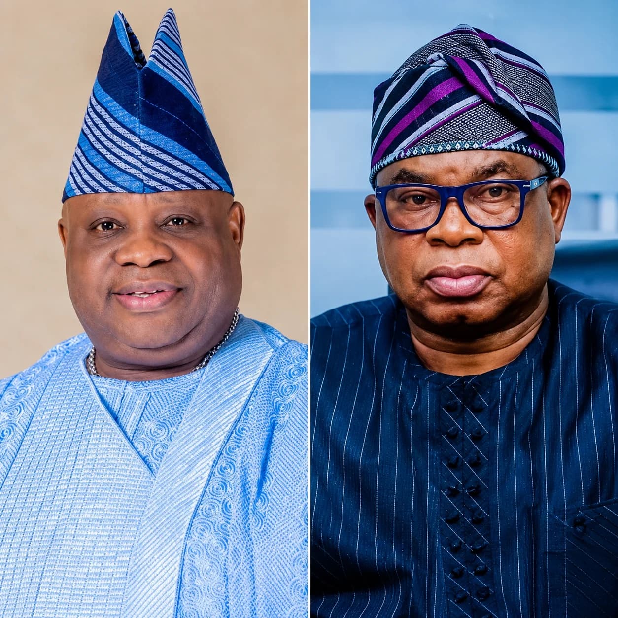 Governor Ademola Adeleke and APC governorship candidate Bola Oyebamiji campaigning ahead of the 2026 Osun election.